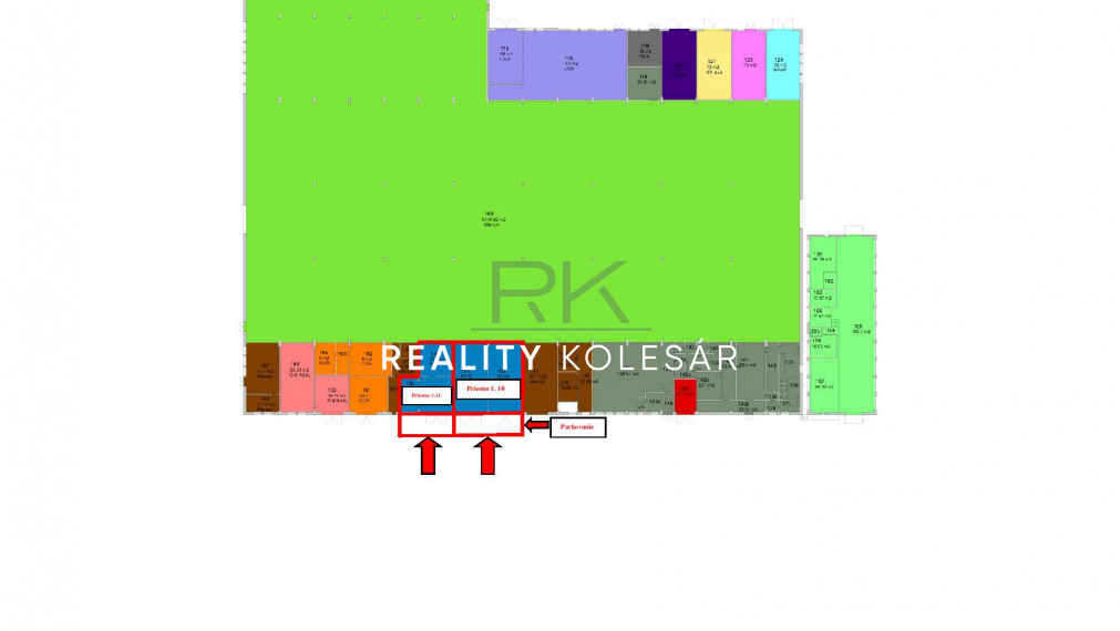 RealityKolesár prenajíma sklad 144 m2, Južná trieda, Juh, KE IV.